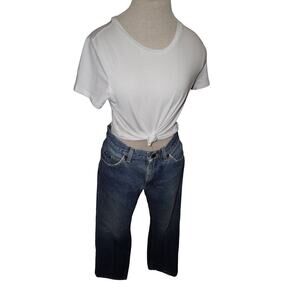 Vintage Lee LCO USA Made High Rise Straight Leg Jeans Unisex Sz 34x28